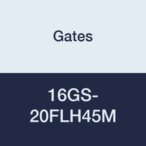 Gates 16GS-20FLH45M GlobalSpiral Couplings, Code 62 O-Ring Flange Heavy, Zinc Plated Carbon Steel, 6.22", 45° Bent Tube, 1" ID