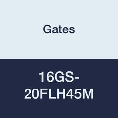 Gates 16GS-20FLH45M GlobalSpiral Couplings, Code 62 O-Ring Flange Heavy, Zinc Plated Carbon Steel, 6.22", 45° Bent Tube, 1" ID