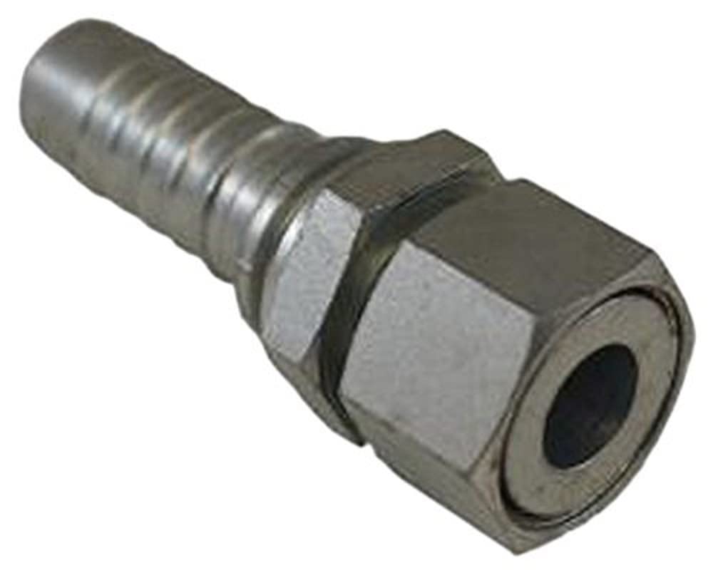 Gates 16GS-20FFORX GlobalSpiral Couplings, Female Flat-Face O-Ring Swivel, Zinc Plated Carbon Steel, 4.36", 1" ID