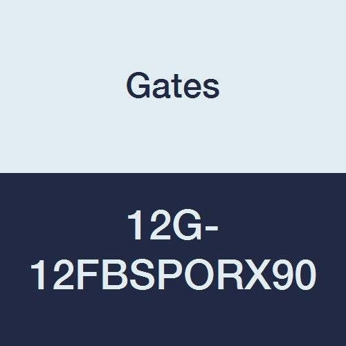 Gates 12G-12FBSPORX90 MegaCrimp Couplings, Female British Standard Parallel Pipe O-Ring Swivel, 90 Bent Tube, 3/4" ID