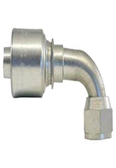 Gates 16GS-16FJX90S GlobalSpiral Couplings, Female JIC 37° Flare Swivel, Zinc Plated Carbon Steel, 5.67", 90° Bent Tube, 1" ID