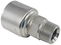 Gates 16G-12MP MegaCrimp Couplings, Male Pipe, NPTF 30 Cone Seat, Zinc Plated Carbon Steel, 3.93", 1" ID