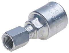 Gates 12G-8FJX MegaCrimp Couplings, Female JIC 37 Flare Swivel, Zinc Plated Carbon Steel, 3.51", 3/4" ID