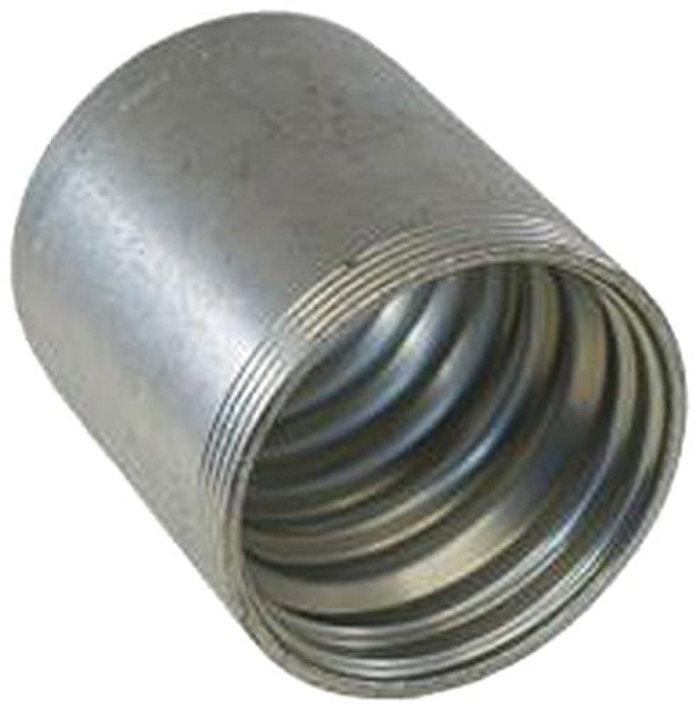 Gates 10GS1F-4 GlobalSpiral Couplings, GS Ferrule for 4-Spiral Hose, Zinc Plated Carbon Steel, 1.88", 5/8" ID (Pack of 5)