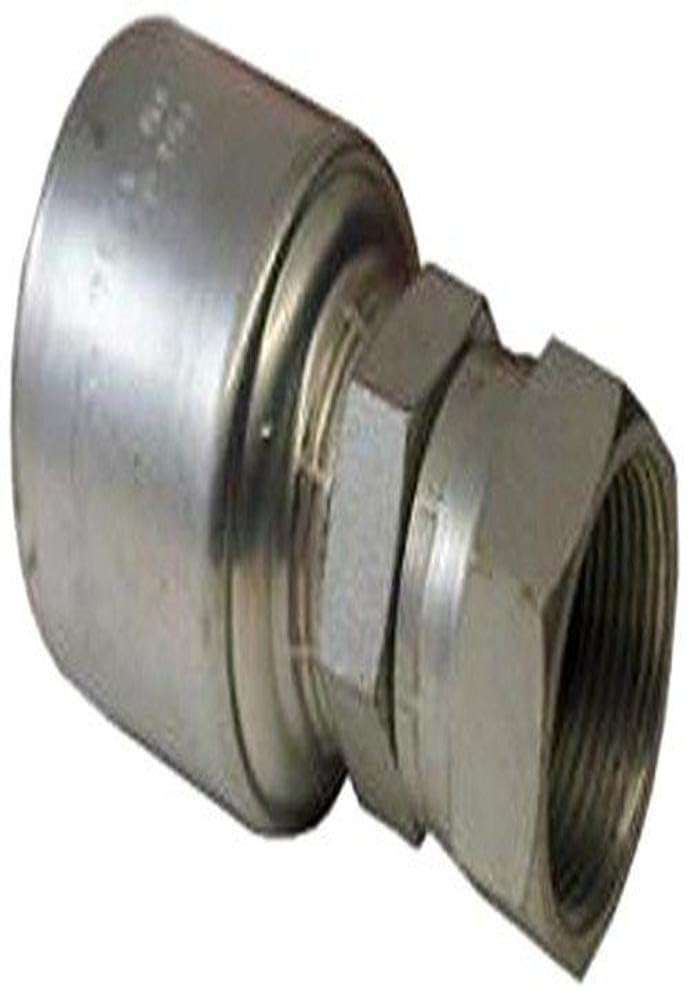 Gates 10GS-12FJX GlobalSpiral Couplings, Female JIC 37° Flare Swivel, Zinc Plated Carbon Steel, 3.74", 5/8" ID