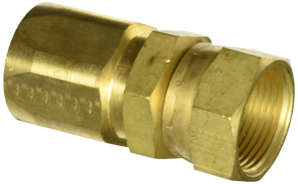 Gates 16C5-16RFJXB Field Attachable for C5C, C5D and C5M Hose, Female JIC 37 Flare Swivel, Brass, 7/8" ID