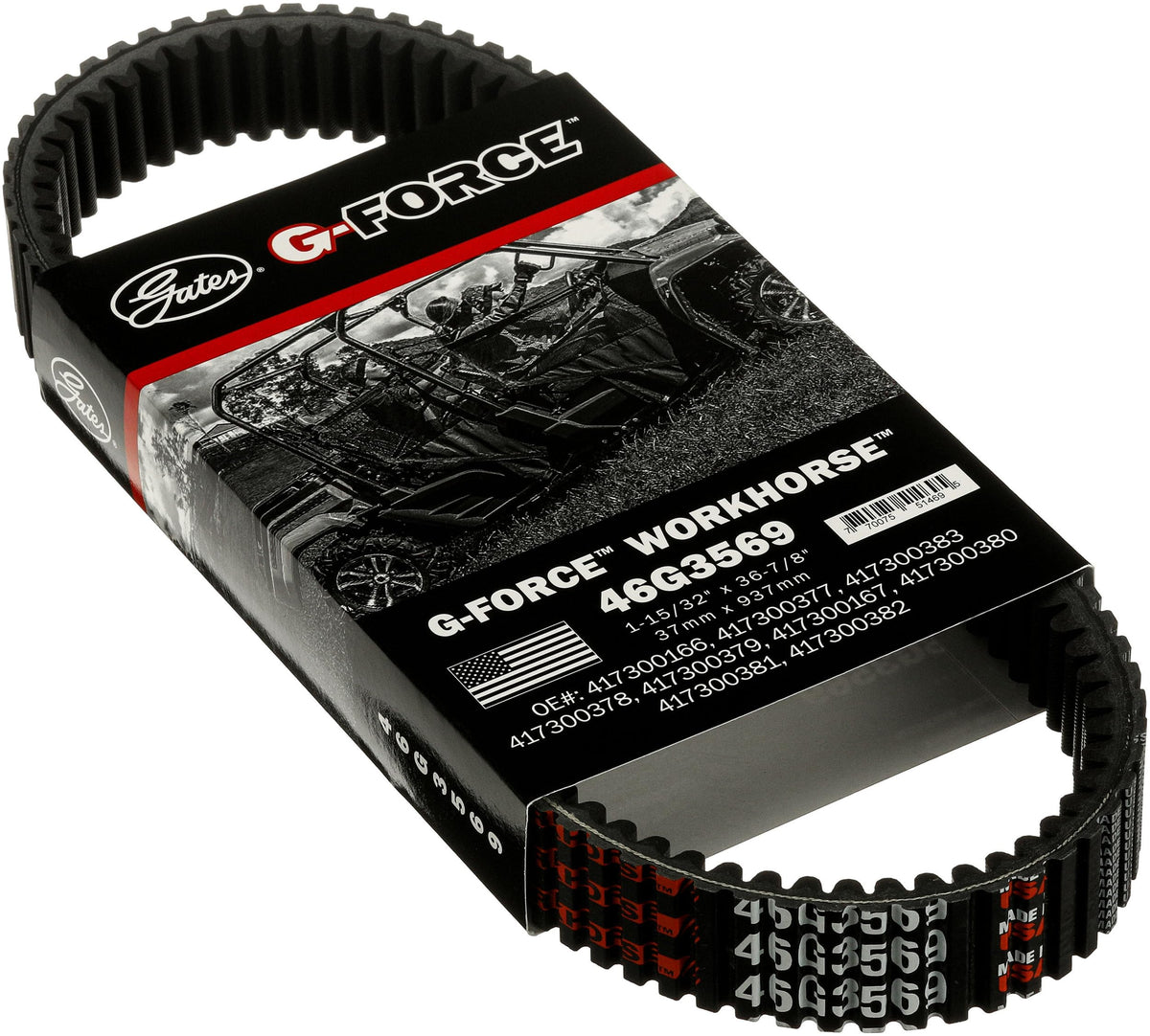 G-Force Continuously Variable Transmission (CVT) Belt 46G3569