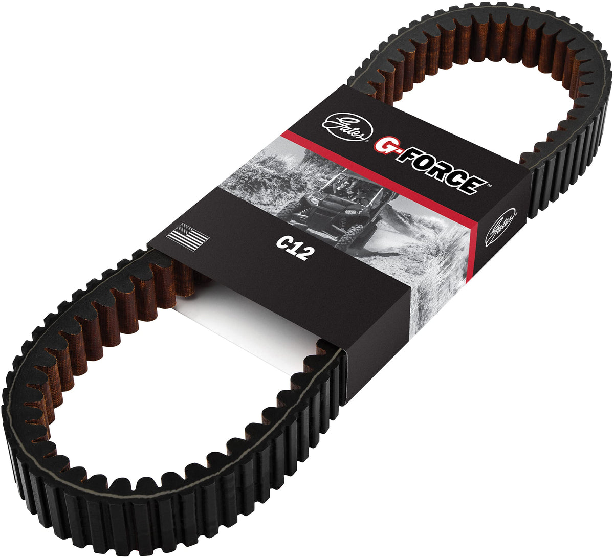 Gates 11C3218 G-Force C12 Continuously Variable Transmission (CVT) Belt , Black