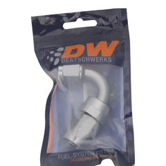 DeatschWerks 8AN Female Swivel 120-Degree Hose End CPE - Anodized Titanium