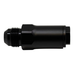 DeatschWerks 8AN Male Flare to 1/2in Ford Male EFI Quick Connect Adapter - Anodized Matte Black