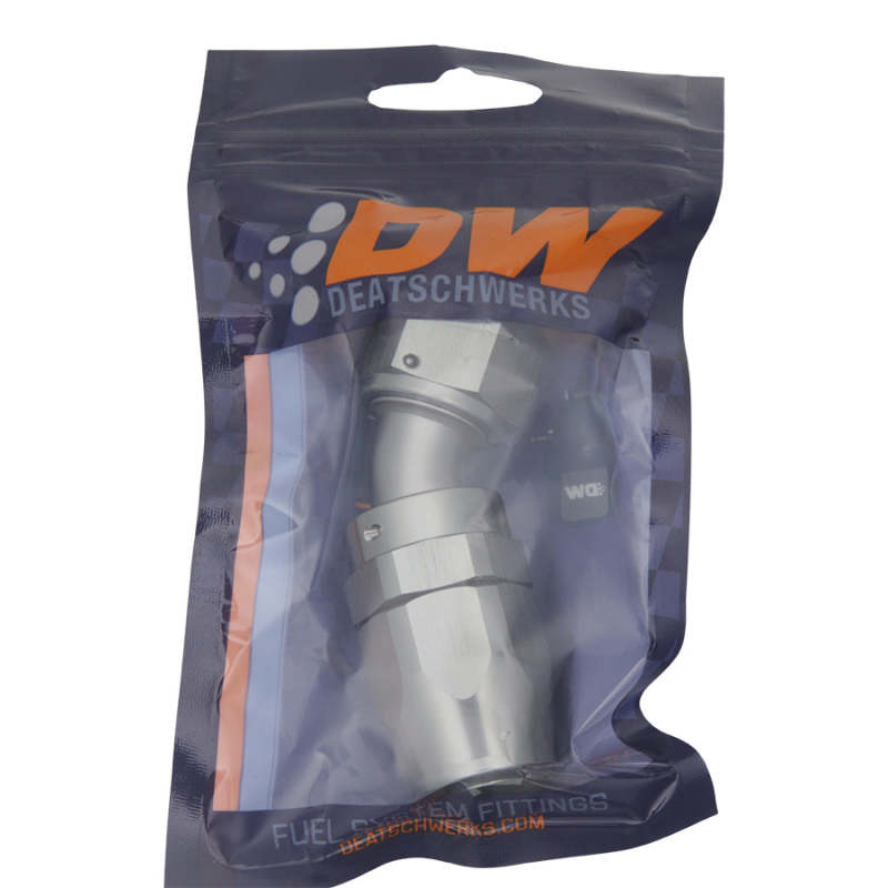 DeatschWerks 10AN Female Swivel 30-Degree Hose End CPE - Anodized Titanium