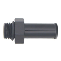 DeatschWerks 6AN ORB Male to 1/2in Male Barb Fitting (Incl O-Ring) - Anodized Matte Black