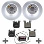 PowerStop CRK6672 Genuine Geomet Coated Rotor and Carbon-Fiber Ceramic Brake Pad Kit