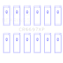 King Nissan RB25/RB26 (Size STD) Performance Rod Bearing Set