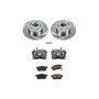 PowerStop KCOE5368 OE Stock Replacement Low-Dust Ceramic Brake Pad, Rotor and Caliper Kit