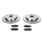 PowerStop K5528 Z23 Daily Driver Carbon-Fiber Ceramic Brake Pad and Drilled & Slotted Rotor Kit
