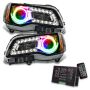 Oracle Lighting 7729-333 SMD Pre-Assembled Headlights, Non-HID, Black Bezel, ColorSHIFT(tm) 2.0