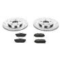 PowerStop K4749 Z23 Daily Driver Carbon-Fiber Ceramic Brake Pad and Drilled & Slotted Rotor Kit