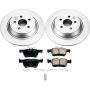 PowerStop CRK7144 Genuine Geomet Coated Rotor and Low-Dust Ceramic Brake Pad Kit