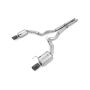 AWE Tuning 3015-33084 S550 Mustang GT Cat-back Exhaust - Touring Edition (Diamond Black Tips)