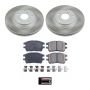 PowerStop SC1146 Semi-Coated Rotor and Low-Dust Ceramic Brake Pad Kit