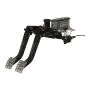 Wilwood 340-14360 Adjustable-Tandem Dual Pedal - Brake / Clutch - Fwd. Swing Mount - 6.25:1 - Black E-Coat