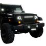 Putco 64178L 07-18 Jeep Wrangler - SS Black Grille w/ 20in Luminix Light Bar Designer FX Grilles
