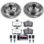 PowerStop K588-26 Z26 Street Performance Ceramic Brake Pad and Drilled & Slotted Rotor Kit