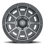 ICON Victory 17x8.5 5x5 -6mm Offset 4.5in BS Smoked Satin Black Tint Wheel