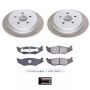 PowerStop SC1687 Semi-Coated Rotor and Low-Dust Ceramic Brake Pad Kit