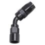 RUSSELL RUS610105 #8 45 Deg Hose End Black