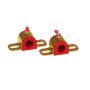 Prothane Universal Greasable Sway Bar Bushings - 20MM - Type A Bracket - Red