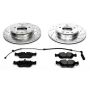 PowerStop K869 Z23 Daily Driver Carbon-Fiber Ceramic Brake Pad and Drilled & Slotted Rotor Kit