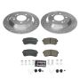 PowerStop K8307 Z23 Daily Driver Carbon-Fiber Ceramic Brake Pad and Drilled & Slotted Rotor Kit