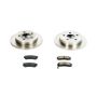 PowerStop KOE1558 OE Stock Replacement Low-Dust Ceramic Brake Pad and Rotor Kit
