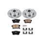 PowerStop KOE2308 OE Stock Replacement Low-Dust Ceramic Brake Pad and Rotor Kit