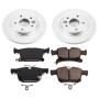 PowerStop CRK7845 Genuine Geomet Coated Rotor and Low-Dust Ceramic Brake Pad Kit