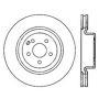 StopTech 05-09 Mercedes CLS500/CLS550 / 09 E500/E550 / 09-12 GLK350 Front Drilled Brake Rotors