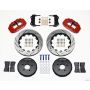 Wilwood 140-9192-DR Narrow Superlite 6R Front Hat Kit 14.00in Drill Red Nissan 350Z/Fiti G35