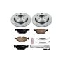 PowerStop KOE613 OE Stock Replacement Low-Dust Ceramic Brake Pad and Rotor Kit