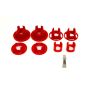BMR 10-11 5th Gen Camaro Rear Cradle Street Version Poly Inserts Only Bushing Kit - Red