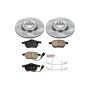 PowerStop KOE914 OE Stock Replacement Low-Dust Ceramic Brake Pad and Rotor Kit