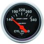 AUTOMETER ATM3336 2-1/16in S/C Cylinder Hd Temp. Gauge 140-340