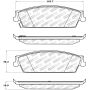 Stoptech 309.11940 Sport Brake Pads w/Shims and Hardware - Front