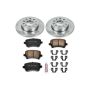 PowerStop KOE4627 OE Stock Replacement Low-Dust Ceramic Brake Pad and Rotor Kit