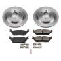 PowerStop KOE8030 OE Stock Replacement Low-Dust Ceramic Brake Pad and Rotor Kit