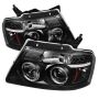 SPYDER 5010209 Projector Headlights - Version 2 - LED Halo - Black