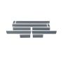 Putco 9751221BP 15-19 GMC Sierra HD Double Cab - 6.5in Bed - (10pcs) Black Platinum Rocker Panels