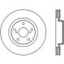 StopTech Power Slot 07-13 Lexus ES250/300/330/350 / 11-13 Scion tC Slotted Left Fr CRYO-STOP Rotor