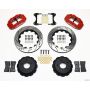 Wilwood 140-10472-DR Narrow Superlite 4R Rear Kit 14.00in Drill Red 65-82 Corvette C2/C3
